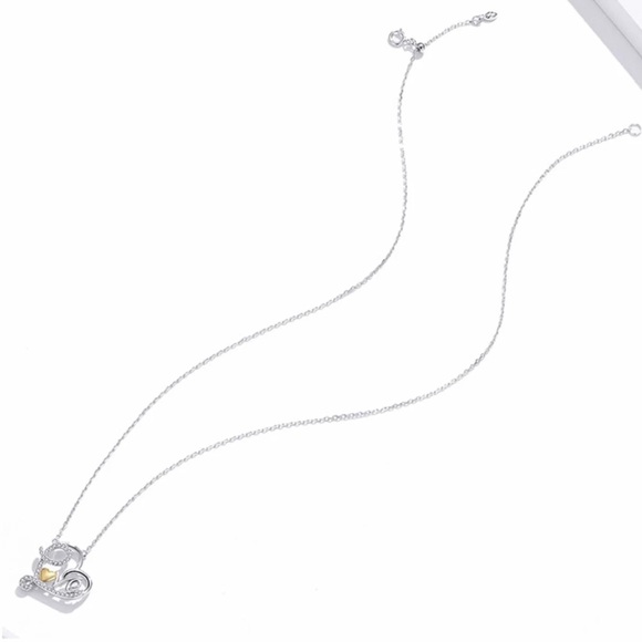 Classic Heart Necklace 925 Sterling Silver Ture Love CZ Necklace - Picture 6 of 8